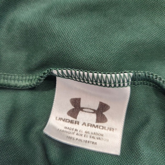 Vintage Under Armour UA Mens Medium Green‎ Stretchy Athletic Short Sleeve Shirt - Picture 8 of 11